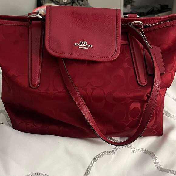Coach Cherry Red Shoulder Bag - Picture 1 of 12